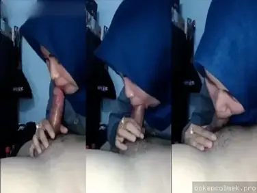 Bokep Hijab Tetangga Muda Cantik Minta Ngemut Kontol Sampe Crot di Mulut